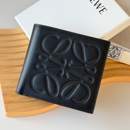 Loewe Puzzle Geometric Embossed Cowhide Leather Short Wallet 로에베 퍼즐 지오메트릭 L1140 엠보스드 소가죽 반지갑 11cm