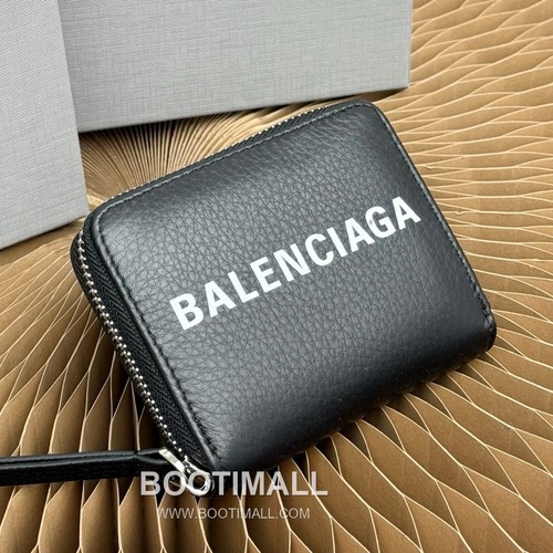 Balenciaga Cash Envelope Grained Calfskin Coin Purse 발렌시아가 캐시 엔벨로프 그레인드 카프스킨 동전지갑 11.5cm