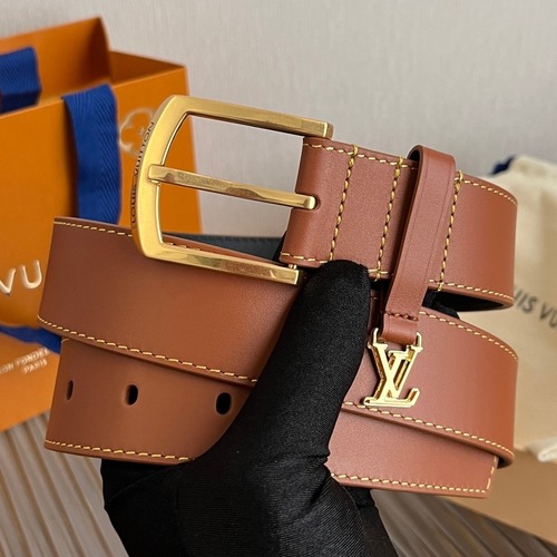 Louis Vuitton Ring Keeper Letter Buckle Calfskin Belt 루이비통 링 키퍼 레터 버클 카프스킨 벨트 3.5cm