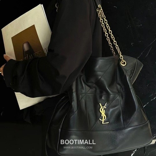 Saint Laurent Jamie 4.3 Pochon Large Lambskin Gray Shoulder Bag 생로랑 제이미 4.3 포숑 라지 램스킨 그레이 숄더백 35cm