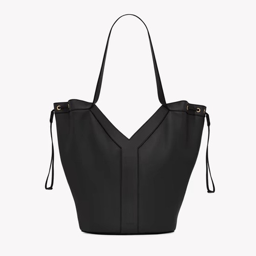 Saint Laurent Large Hobo Y-Stitch Drawstring Grained Leather Tote Bag 생로랑 라지 호보 Y 스티치 드로우스트링 그레인드 레더 토트백 50cm