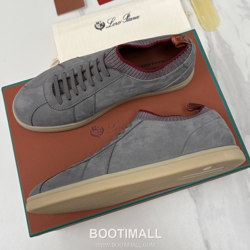 Loro Piana Soho Walk Trainer Calfskin Kummel Low-Top 로로피아나 소호 워크 트레이너 송아지가죽 쿠멜 로우탑 스니커즈