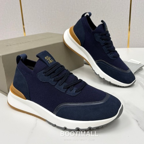 Brunello Cucinelli Melange Knit Suede Low-Top Multicolor Sneakers 브루넬로 쿠치넬리 멜란지 니트 스웨이드 로우탑 멀티컬러 스니커즈