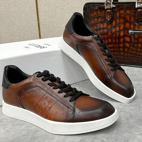 Berluti Stellar Scritto Venezia Hand-Patinated Calfskin Black Sneakers 벨루티 스텔라 스크리토 베네치아 핸드 파티나 송아지가죽 블랙 스니커즈