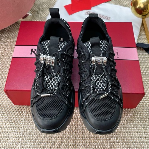 Roger Vivier Run Crystal Mesh Lambskin Sneakers 로저 비비에 크리스털 버클 메쉬 양가죽 스니커즈 굽높이7cm