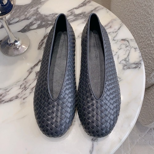Bottega Veneta Intrecciato Lace-Trim Ballet Woven Leather Multicolor Flat 보테가 베네타 인트레치아토 레이스 트림 발레 우븐 레더 멀티컬러 플랫