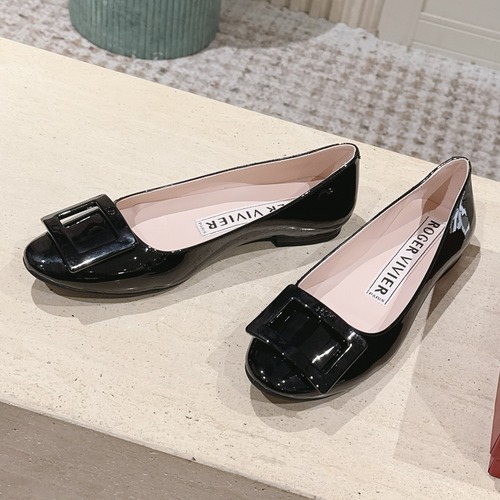 Roger Vivier Patent Leather Buckle Flat 로저 비비에 페이턴트 레더 버클 플랫 2cm