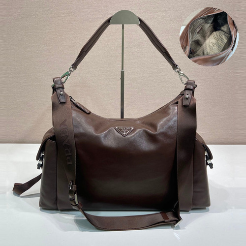 Prada Explore Calfskin Hobo Bag 프라다 익스플로어 2VH204 카프스킨 호보백 43cm
