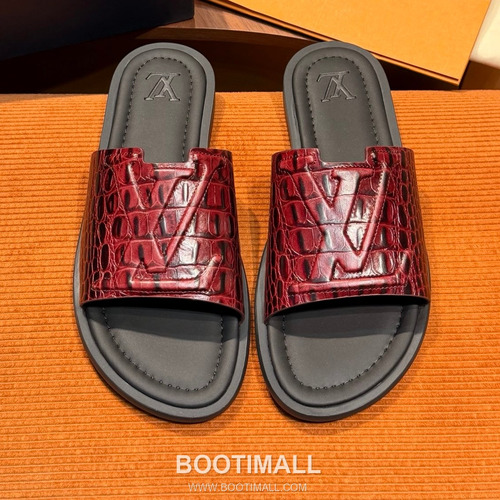 Louis Vuitton Oasis Monogram 5D Logo Calfskin Blue Slides 루이비통 오아시스 모노그램 5D 로고 송아지가죽 블루 슬라이드