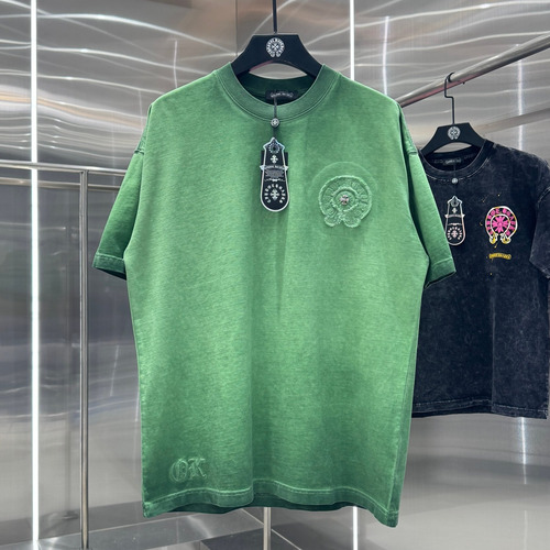 Chrome Hearts Washed Fringe Embroidery Tee Black T-shirt 크롬하츠 워싱 프린지 자수 티 블랙 티셔츠