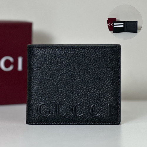 Gucci Grained Leather Card Case Holder 구찌 그레인 레더 카드 케이스 11cm