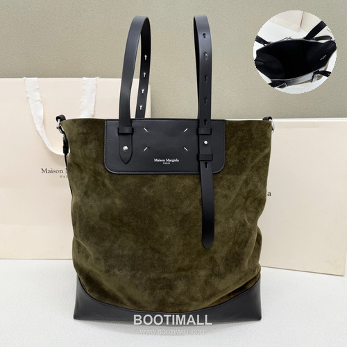 Maison Margiela SS26 Suede Hobo Calfskin Green Bag 메종 마르지엘라 SS26 스웨이드 호보 카프스킨 그린 39cm