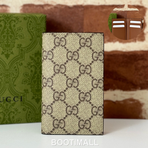 Gucci Leather Bi-Fold Wallet 821209 구찌 레더 반지갑 12cm