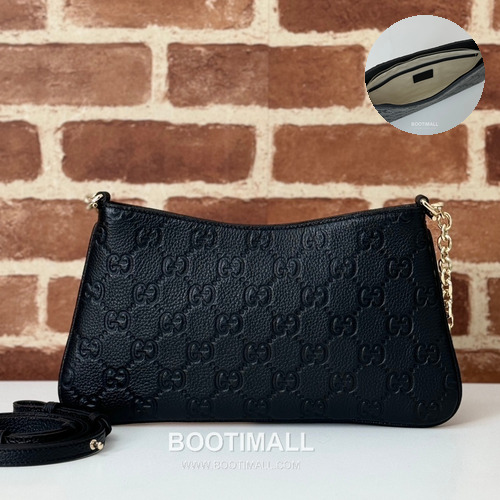 Gucci Embossed Leather Slim Shoulder Bag 815277 구찌 엠보싱 레더 슬림 숄더백 29.5cm