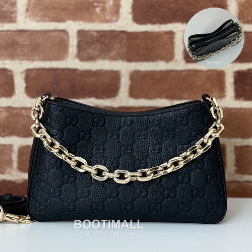 Gucci Pink Grain Leather Shoulder Bag 815263 구찌 핑크 그레인 레더 숄더백 29cm