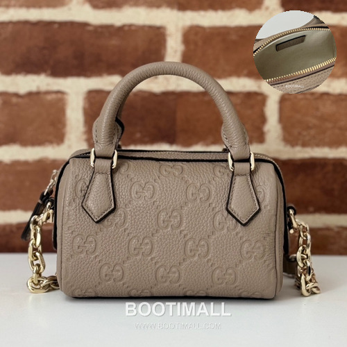 Gucci Pink Grain Leather Mini Top Handle Shoulder Bag 815256 구찌 핑크 그레인 레더 미니 탑핸들 숄더백 16.5cm