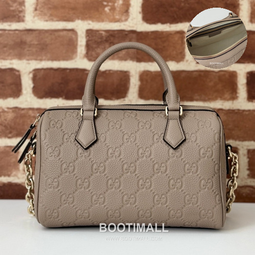 Gucci Pink Grain Leather Top Handle Shoulder Bag 815255 구찌 핑크 그레인 레더 탑핸들 숄더백 25.5cm