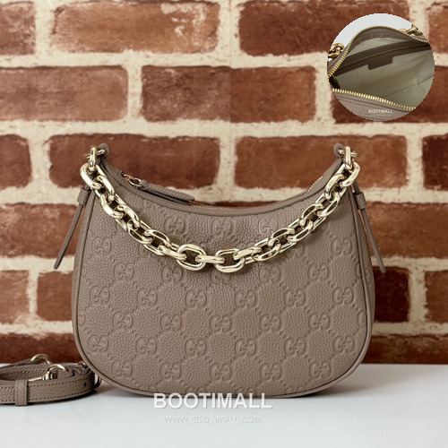 Gucci Pink Grain Leather Shoulder Bag 815409 구찌 핑크 그레인 레더 숄더백 25.5cm