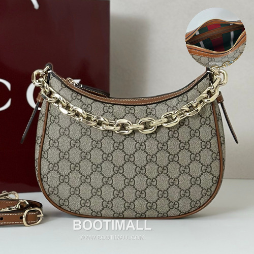 Gucci Brown Smooth Leather Shoulder Bag 815409 구찌 브라운 스무스 레더 숄더백 25.5cm