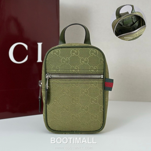 Gucci Red Canvas Mini Crossbody Bag 834274 구찌 레드 캔버스 미니 크로스백 17.5cm