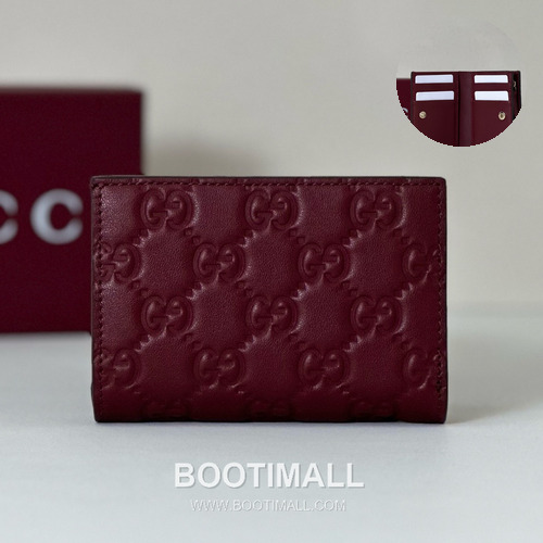 Gucci Black Embossed Leather Mini Wallet 847208 구찌 블랙 엠보싱 레더 미니 지갑 11cm