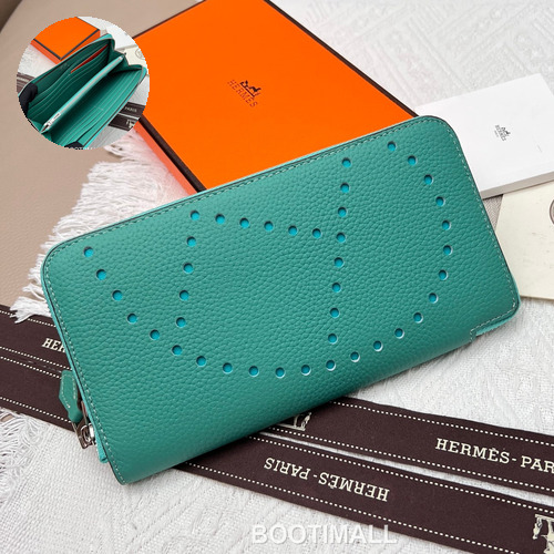 Hermès Constance Togo Leather Compact Wallet 505 에르메스 콘스탄스 토고 가죽 컴팩트 장지갑 19cm