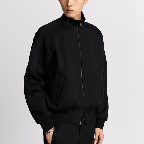 Dior Oblique Print Track Cotton Blend Black Jacket 디올 오블리크 프린트 트랙 코튼 혼방 블랙 자켓