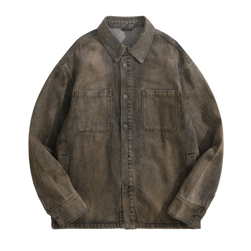 Fendi Dip-Dyed Denim Gray Shirt 펜디 딥다이드 데님 그레이 셔츠