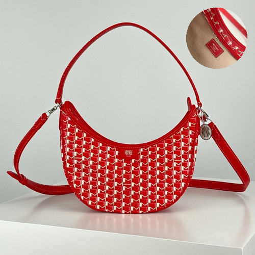 MOYNAT Moon Bag 모이나 문백 호보백 레드 25cm