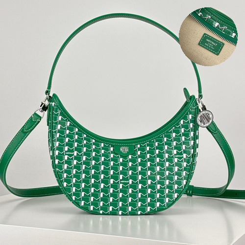 MOYNAT Moon Bag 모이나 문백 호보백 그린 25cm