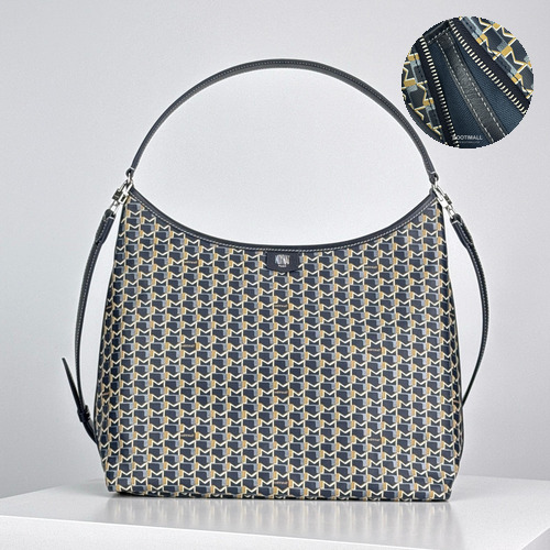 MOYNAT M Canvas Hobo Bag 모이나 M6000 캔버스 호보백 다크그레이 32cm