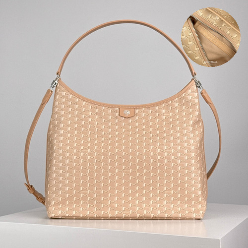 MOYNAT M Canvas Hobo Bag 모이나 M6000 캔버스 호보백 라이트핑크 32cm