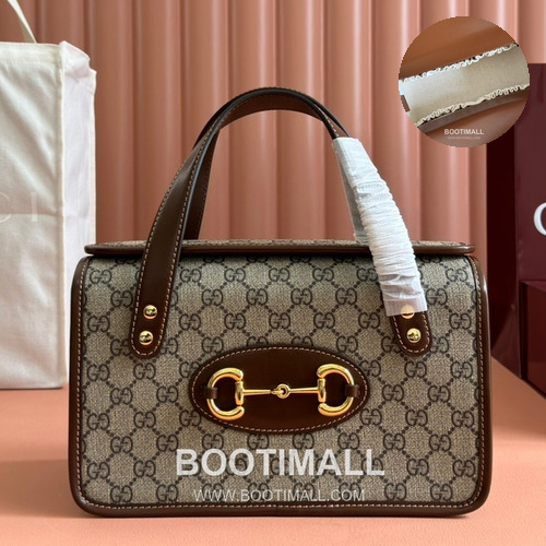 Gucci Horsebit 1955 Top Handle Box Bag Smooth Leather 627323 구찌 홀스빗 1955 탑핸들 박스백 스무스 가죽 27.5cm