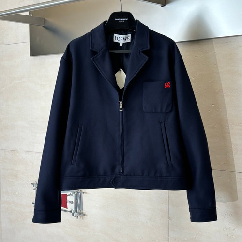 Loewe SS26 Cropped Blazer Collar Jacket 로에베 SS26 크롭 블레이저 카라 재킷