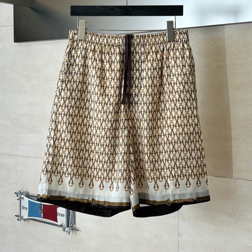 Gucci FW25 Horsebit Multicolor Print Poplin Shorts 구찌 FW25 홀스빗 멀티컬러 프린트 포플린 쇼츠