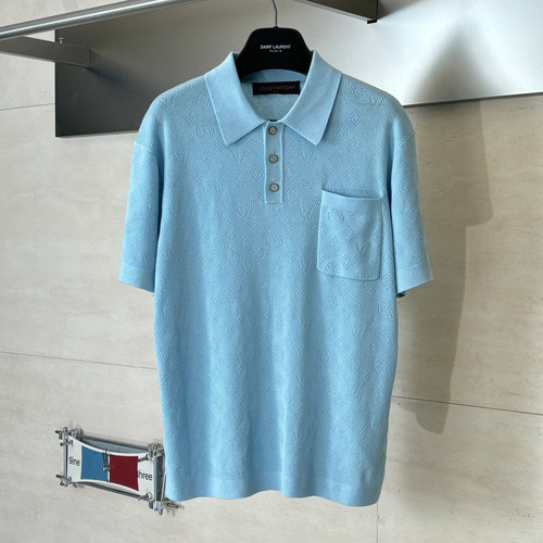 Louis Vuitton Monogram Openwork Knit Polo Shirt 루이비통 모노그램 메쉬 오픈워크 니트 폴로 셔츠
