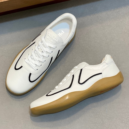 Prada Panelled Leather Sneakers 프라다 패널드 레더 스니커즈 4E3538