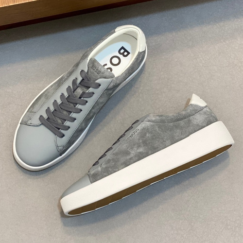 BOSS Leather Slip-On Sneakers 보스 레더 슬립온 스니커즈