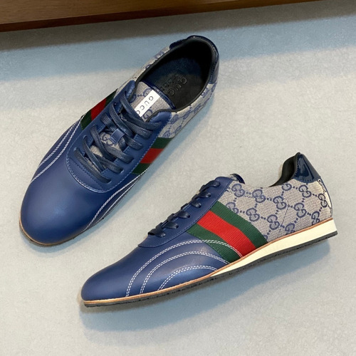 Gucci GG Canvas Suede Sneakers 구찌 GG 캔버스 스웨이드 스니커즈 645029