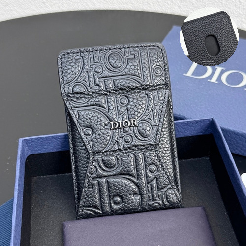 Dior Saddle Magnetic Card Holder Dior Gravity Embossed Calfskin 디올 새들 마그네틱 카드홀더 그라비티 엠보스 카프스킨 9.5cm