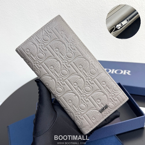 Dior CD Icon Vertical Bi-Fold Long Wallet Calfskin 디올 CD 아이콘 버티컬 바이폴드 장지갑 카프스킨 18cm