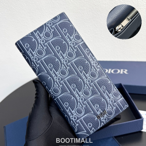 Dior CD Icon Vertical Bi-Fold Long Wallet Calfskin 디올 CD 아이콘 버티컬 바이폴드 장지갑 카프스킨 18cm
