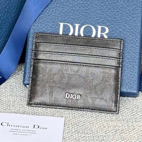 Dior Dior Gravity Pocket Card Holder Black Embossed Calfskin 디올 디올 그라비티 포켓 카드홀더 블랙 엠보스 카프스킨 10cm