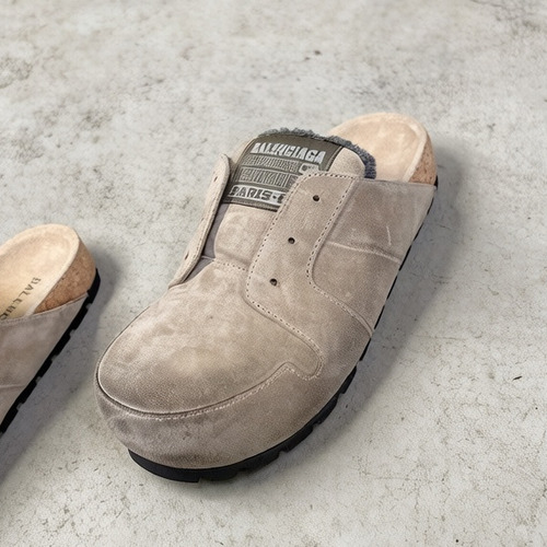 Balenciaga Fur Mule Sandals Black 발렌시아가 퍼 뮬 샌들 블랙