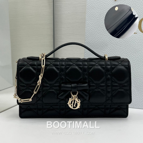 Dior My Dior Mini Cannage Lambskin Chain Flap Bag 디올 마이 디올 미니 까나쥬 램스킨 체인 플랩백 S0984 21cm