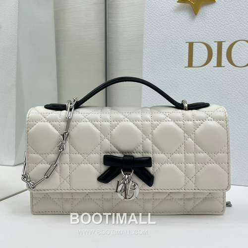 Dior My Dior Mini Cannage Lambskin Chain Flap Bag 디올 마이 디올 미니 까나쥬 램스킨 체인 플랩백 S0984 21cm