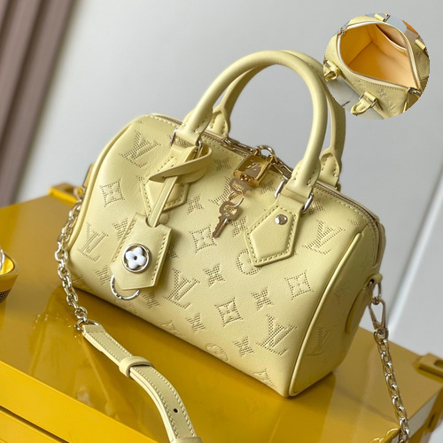 Louis Vuitton Speedy Bandoulière 20 Perforated Leather Bag M11276 루이비통 스피디 반둘리에 20 퍼포레이티드 가죽 토트백 20.5cm