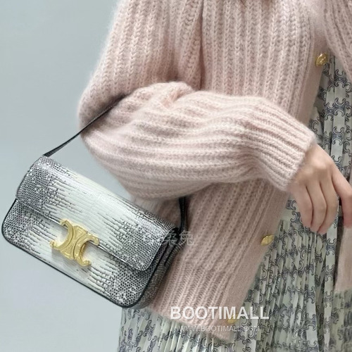 Celine Lizard-Embossed Zip Cowhide White Long Wallet 셀린느 리자드 엠보스드 집 194144 소가죽 화이트 장지갑 20.5cm