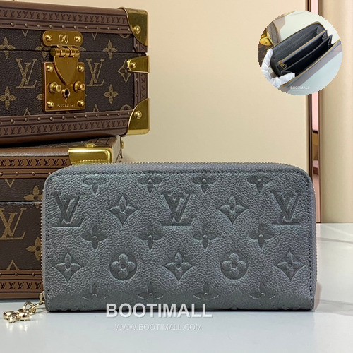 Louis Vuitton Zippy Coin Purse Monogram Empreinte Leather Wallet 루이비통 지피 코인 퍼스 모노그램 앙프렝뜨 레더 지갑 11cm