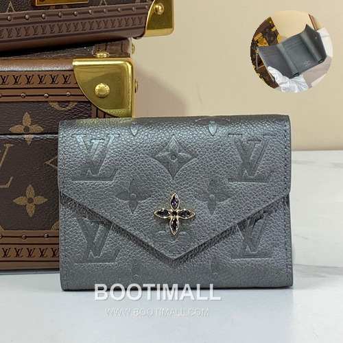Louis Vuitton Victorine Wallet Monogram Empreinte Leather Wallet 루이비통 빅토린 월릿 모노그램 앙프렝뜨 레더 지갑 12cm